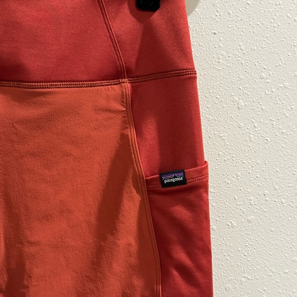 Patagonia Women's Medium Red Orange Pack Out Hike Tights Gorpcore Outdoor - Picture 6 of 6